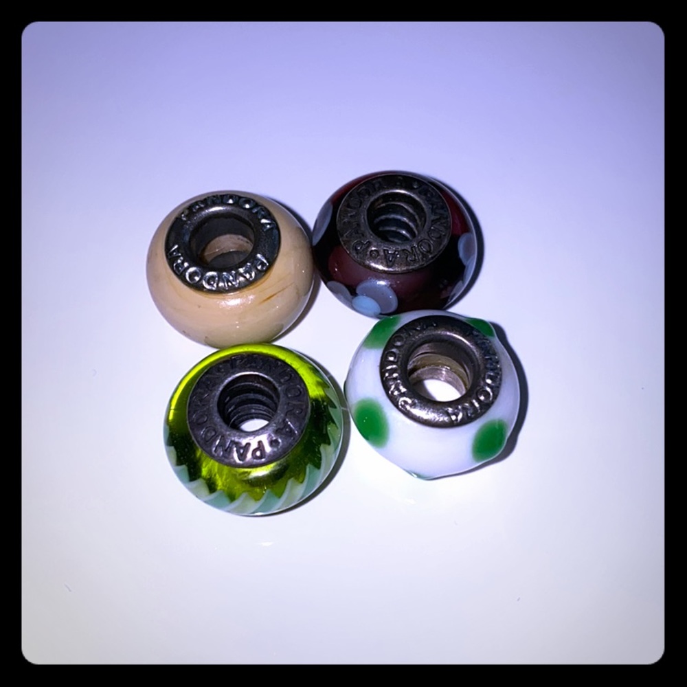 4 PANDORA charms 100% authentic